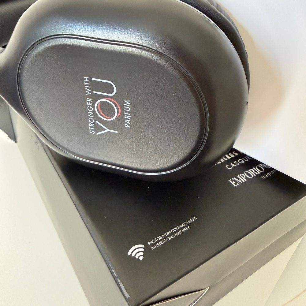Emporio Armani Black Wireless Headphones - Picture 3 of 5